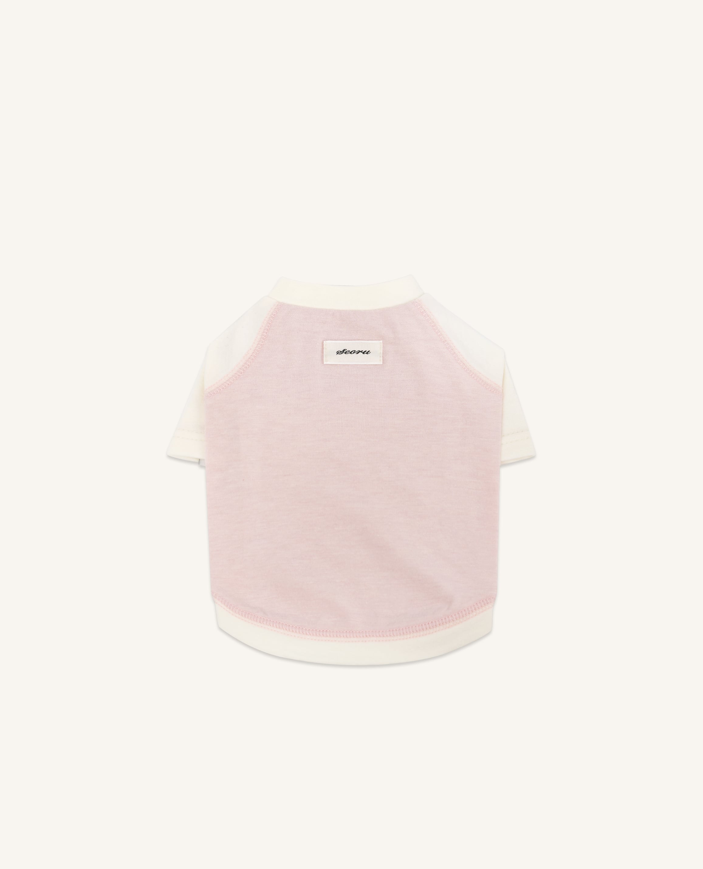 予約【seoru】Classic Raglan T-shirt [Baby Pink]