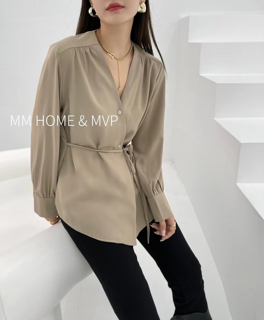 カシュクールブラウス　AJ42441-2082