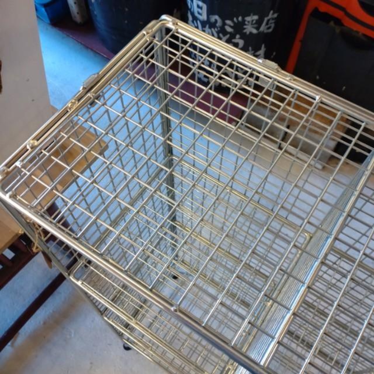 WIRE LOCKER 3 COLUMNS BY 3 LAYERS Mesh Iron Shelf Interior Storage Visible Storage