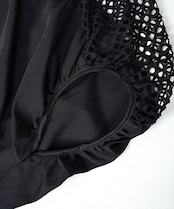 【直営限定ITEM】パンチングドルマンスリーブTOPS (BLACK) CQ-49005H