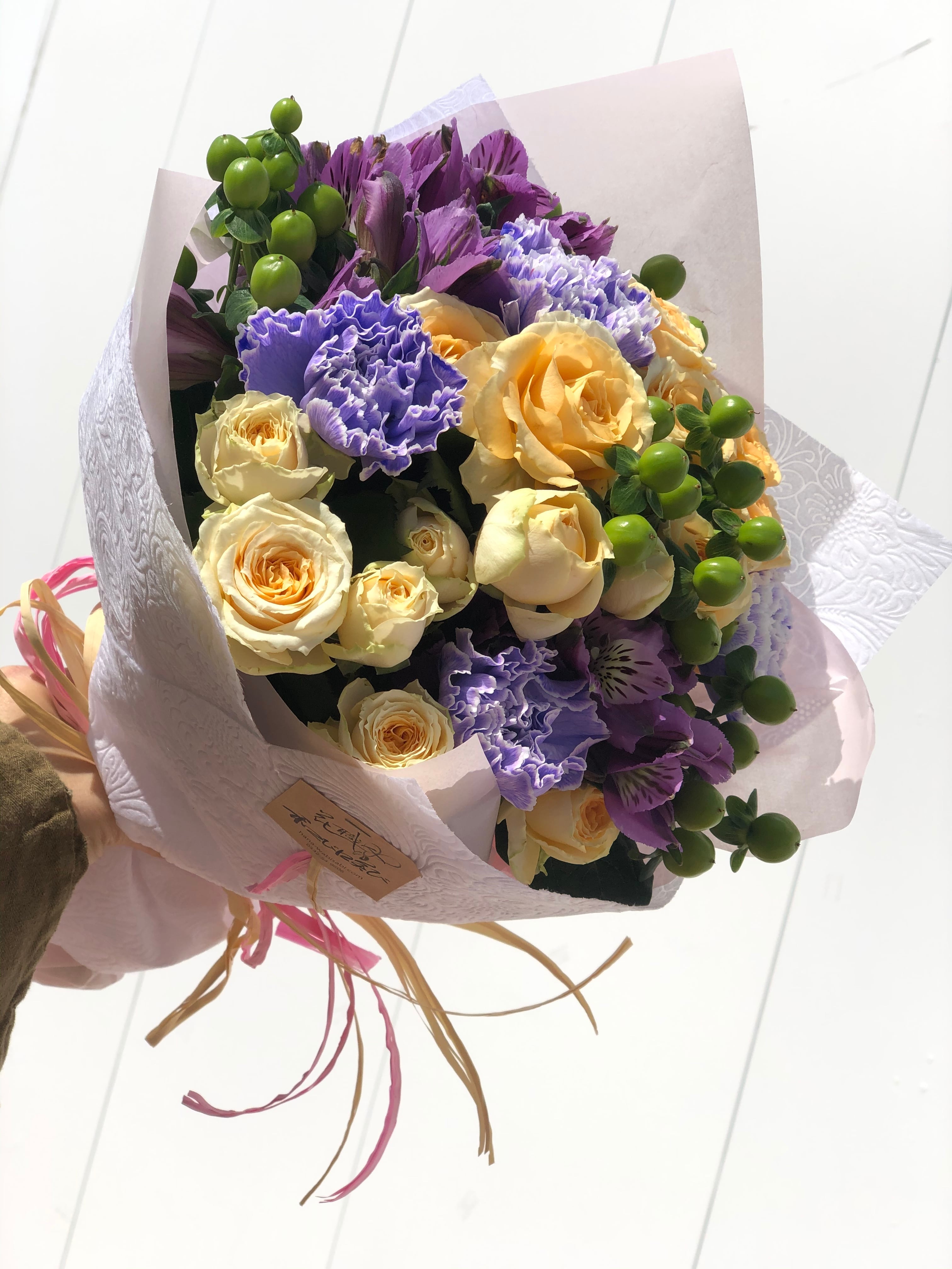 生花☆コロンとかわいいブーケ♪ Sサイズ 4800円 | 花職人 和び咲び