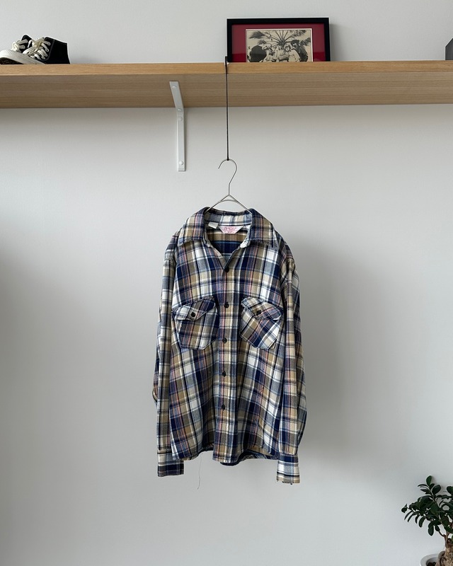 -Best- Vintage 70-80s Flannel Check Shirt