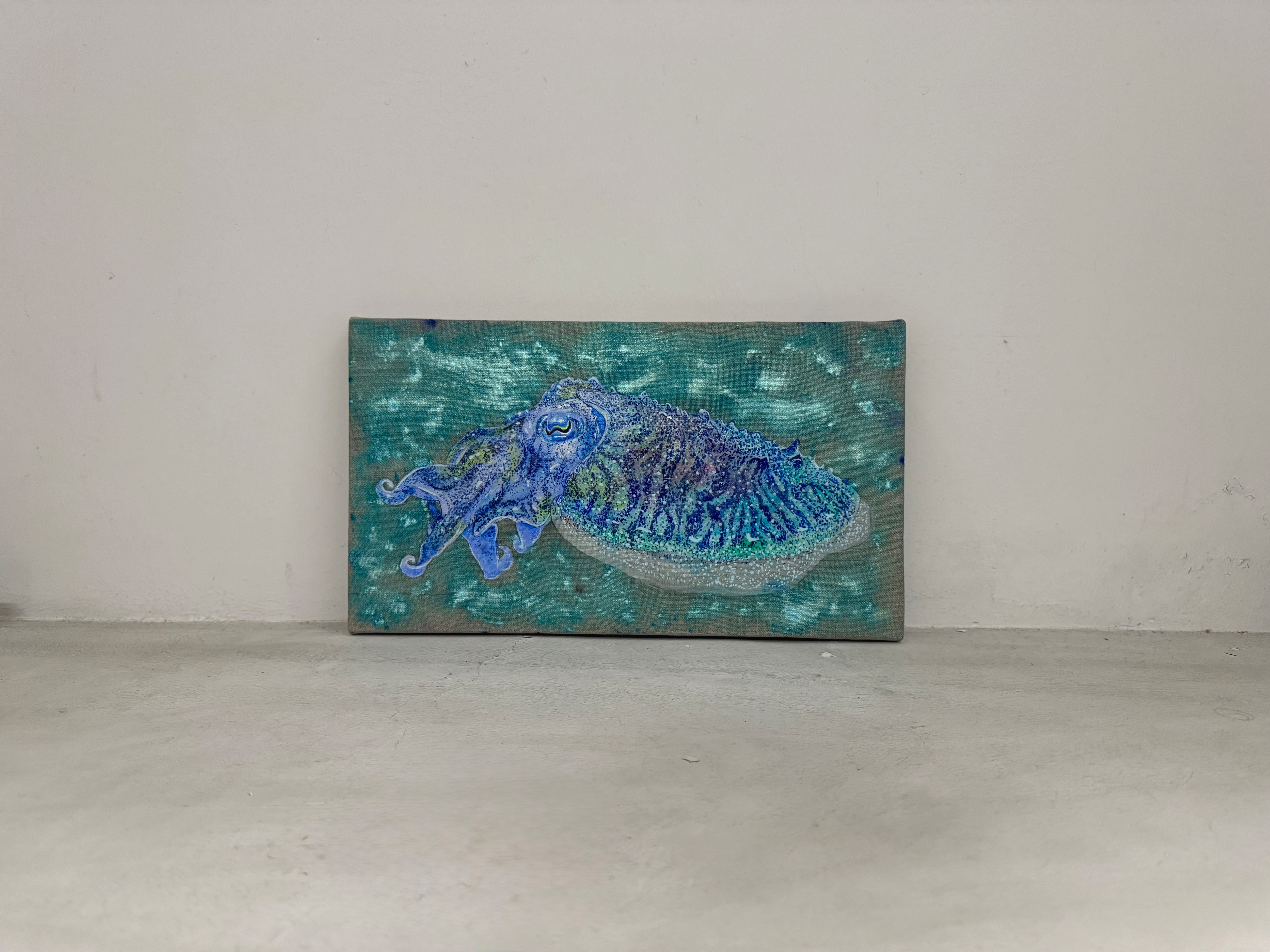 油彩イカ画 Oil color | miyauchiyuka