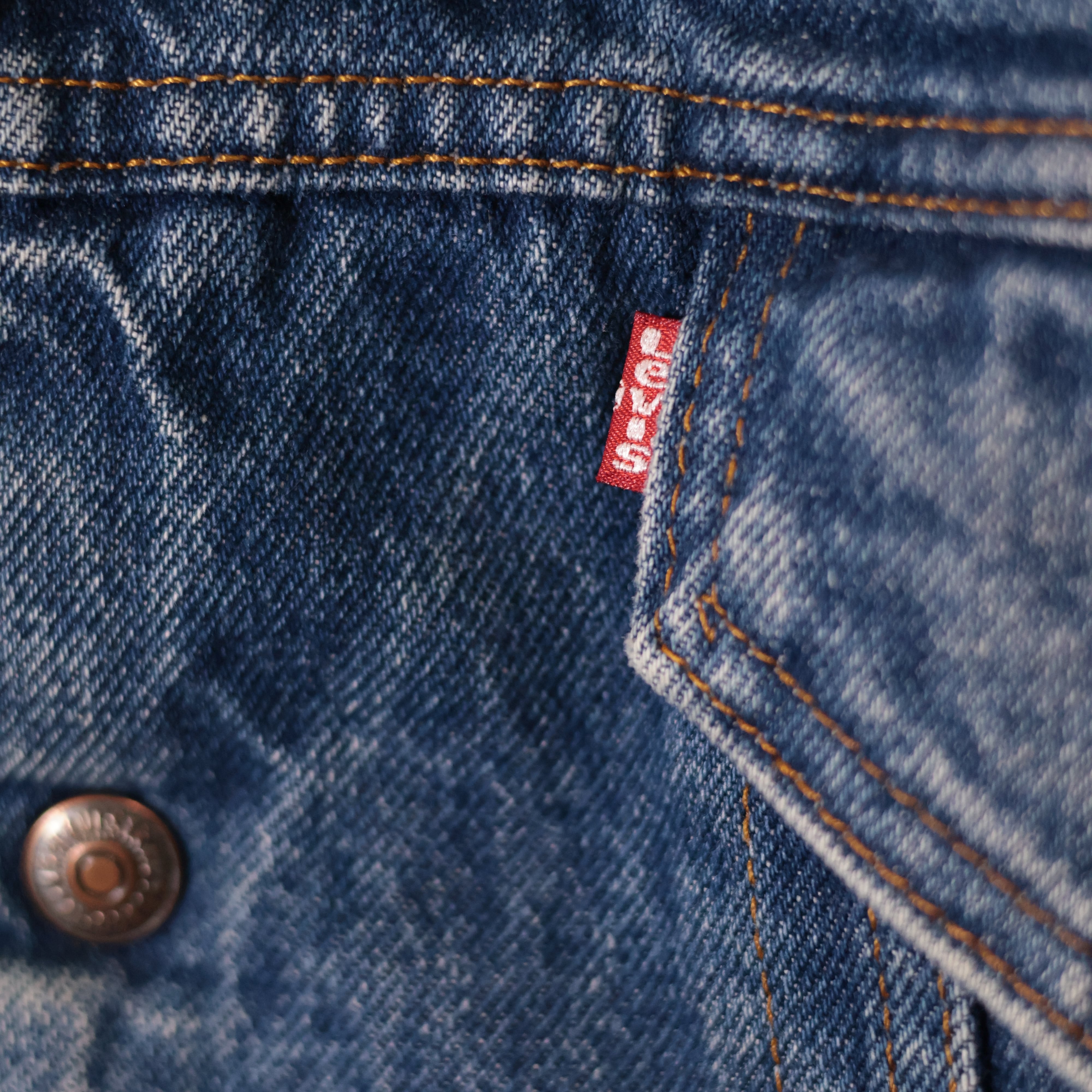 80s〜USA製 Levi's 70608 ボアデニムジャケット 濃紺 44 リーバイス