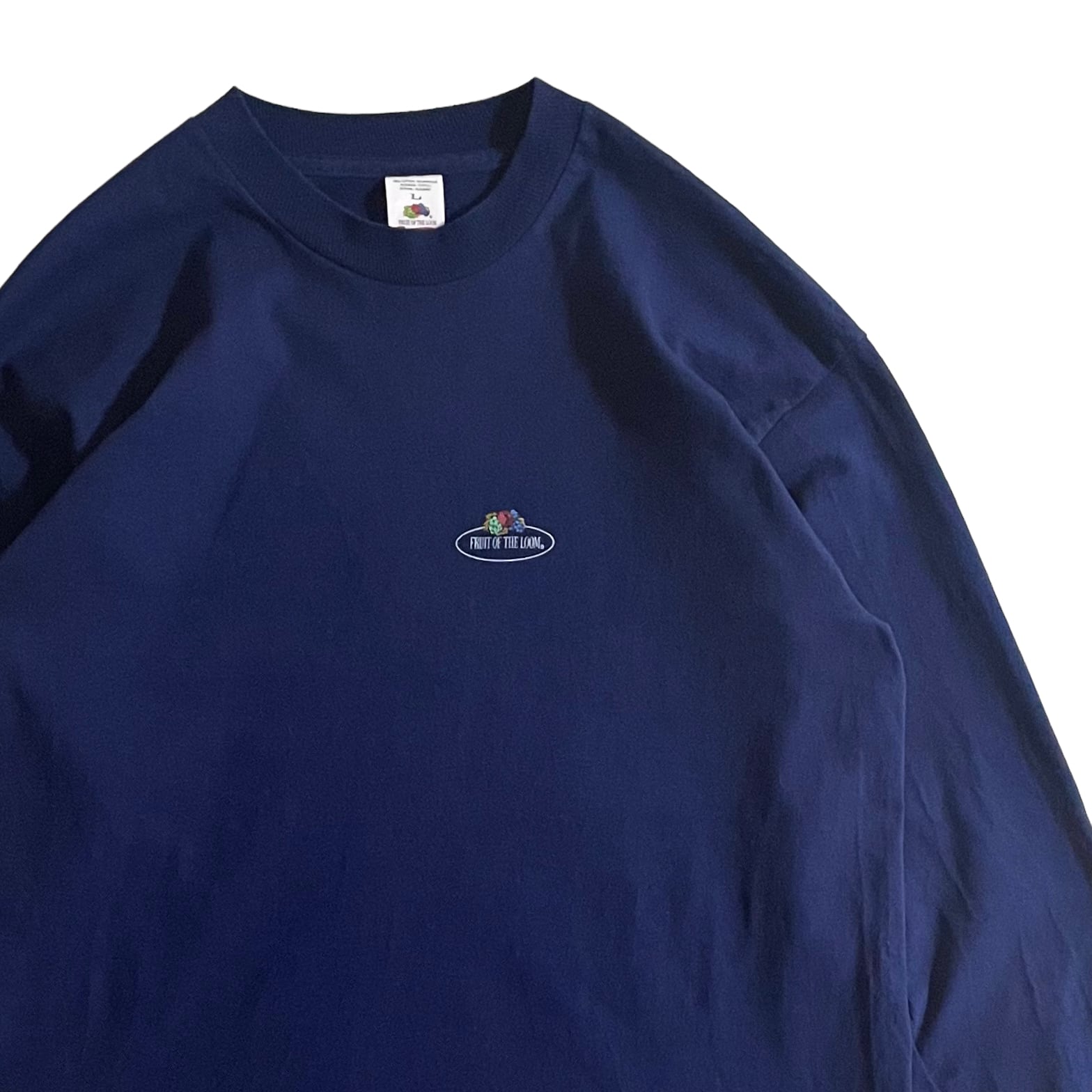 1990's アイルランド製 FRUIT OF THE LOOM ブランドロゴ 長袖Tシャツ