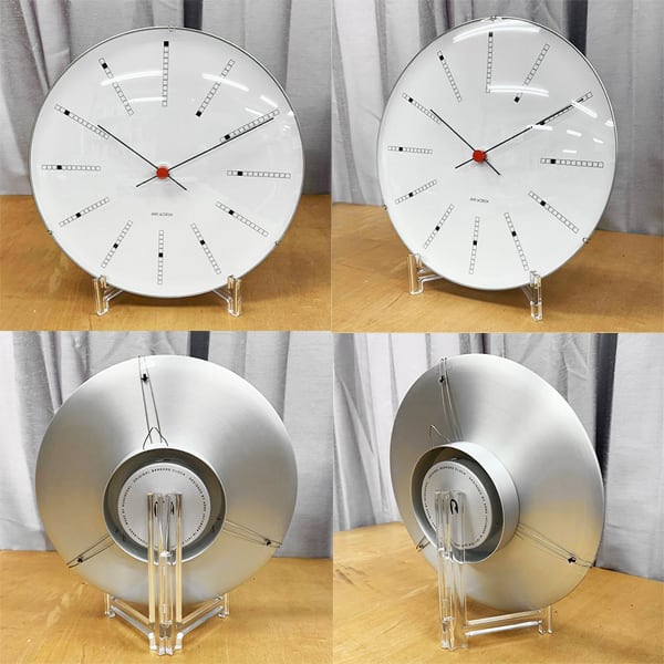 ARNE JACOBSEN ウォールクロック BANKERS ブラック φ290 | REAL Style