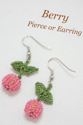 ボンジュックオヤのピアス ベリーB(カラーは商品内ページよりお選びください。)