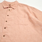 pink linen shirt