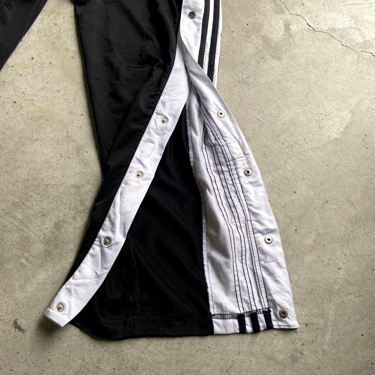 90年代 ヴィンテージ adidas アディダス サイドスナップボタン ラインデザイン ジャージートラックパンツ メンズM 古着 ADIBREAK  OG TRACK PANTS 90s ビンテージ【ロングパンツ】【WS2202-15】 | cave 古着屋【公式】古着通販サイト