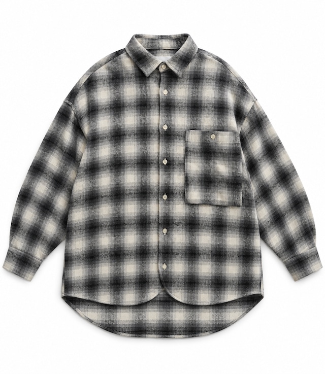 INTERPLAY / USネルチェックover shirt /brown check