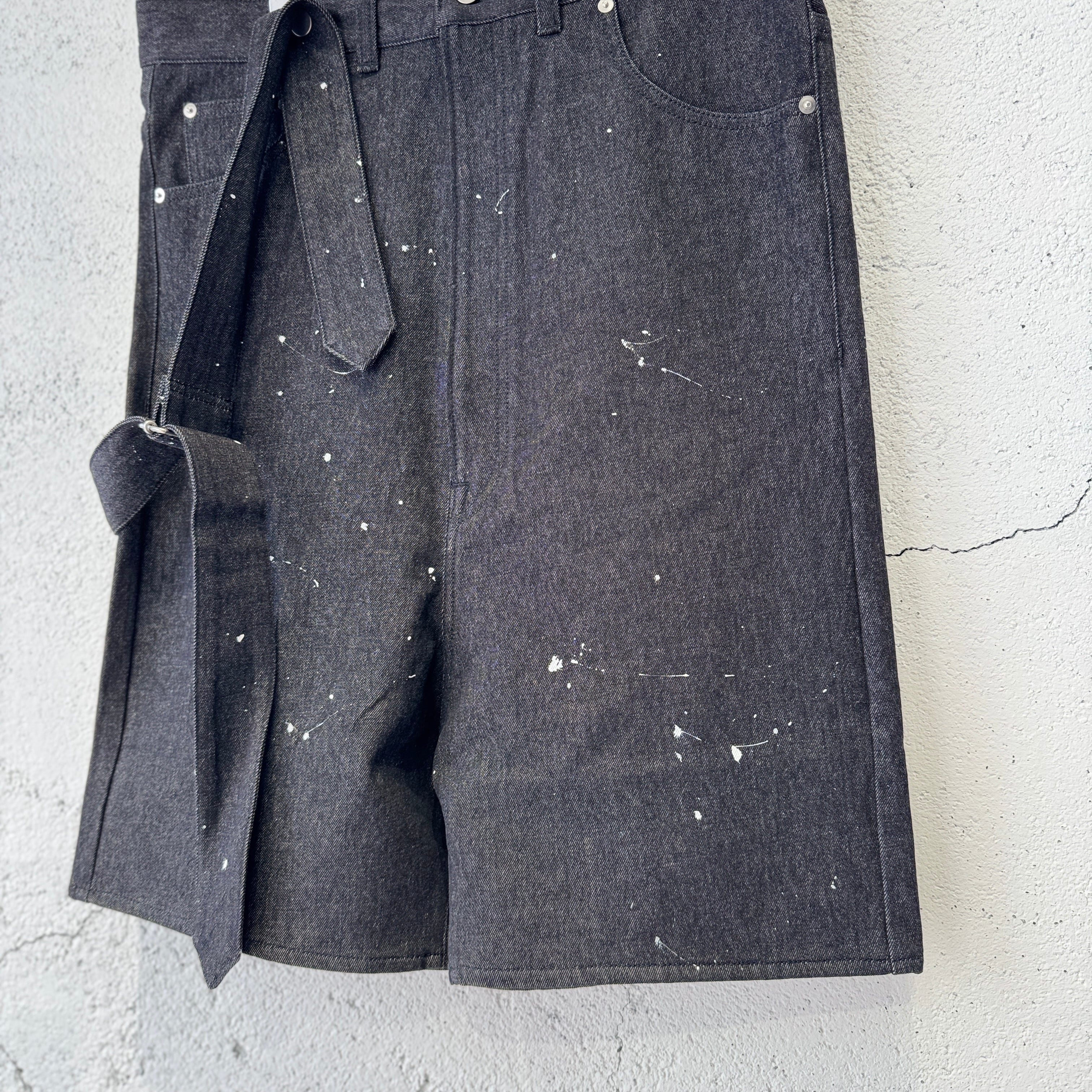 KIDILL / DENIM SHORT PANTS / BLACK | ふぁいん