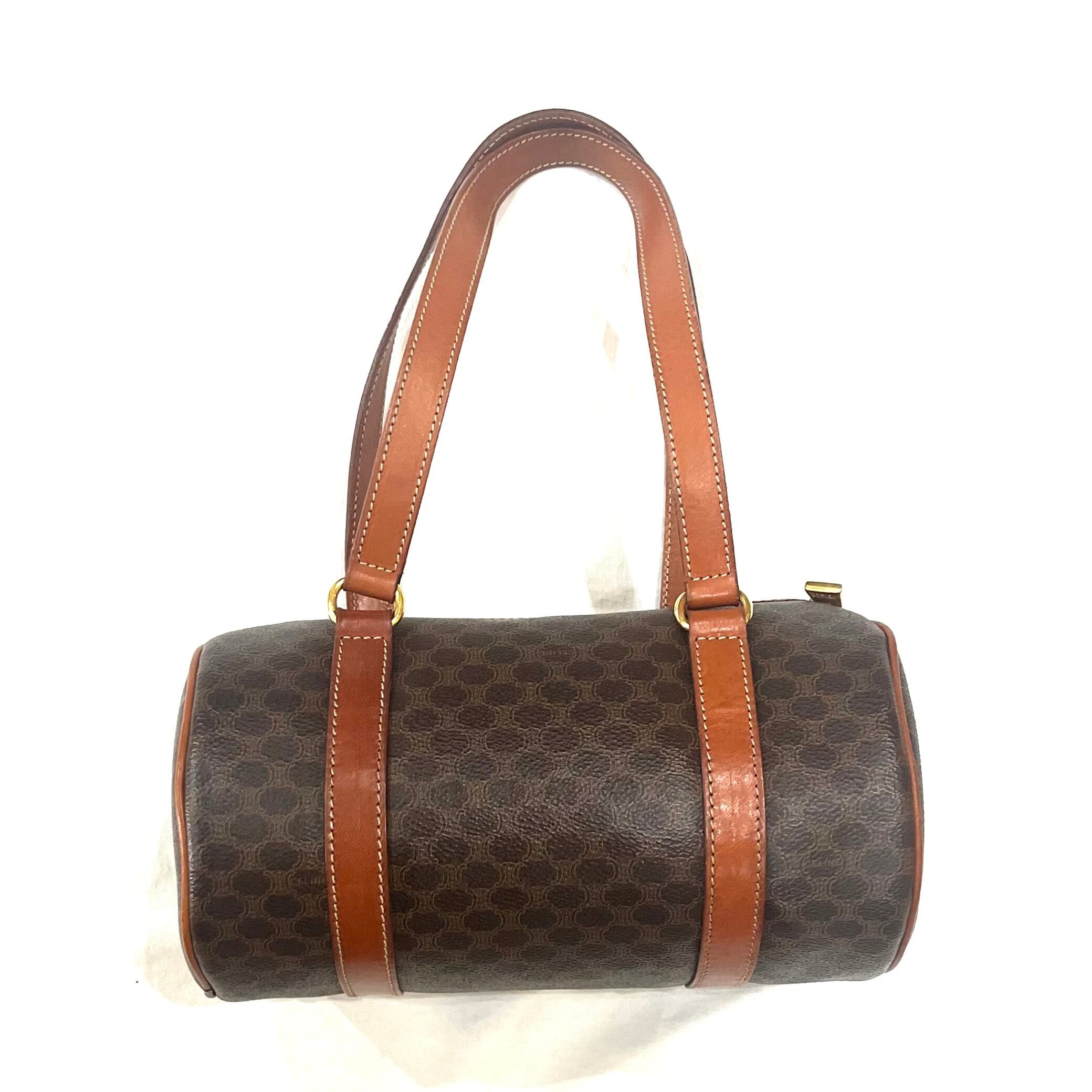 CELINE】2408 セリーヌ マカダムラウンドボストンショルダーバッグ CELINE】2408 セリーヌ マカダムラウンドボストンショルダーバッグ