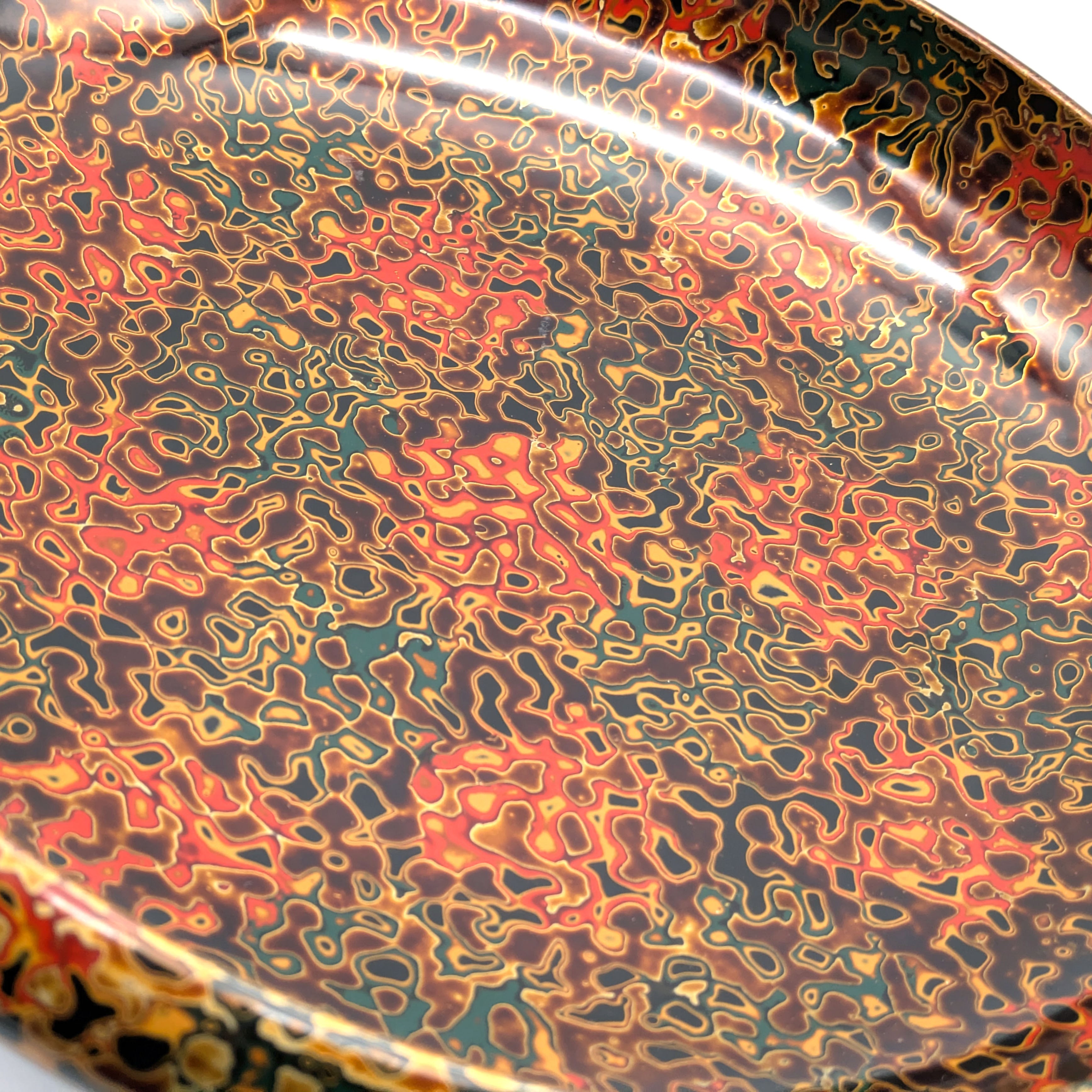 【未使用品】 美濃 津軽塗 バカ塗り 花器 すぎうら よしのぶ 津軽塗（唐塗）バカ塗り・花器・一輪挿し・漆器・No.230119-09