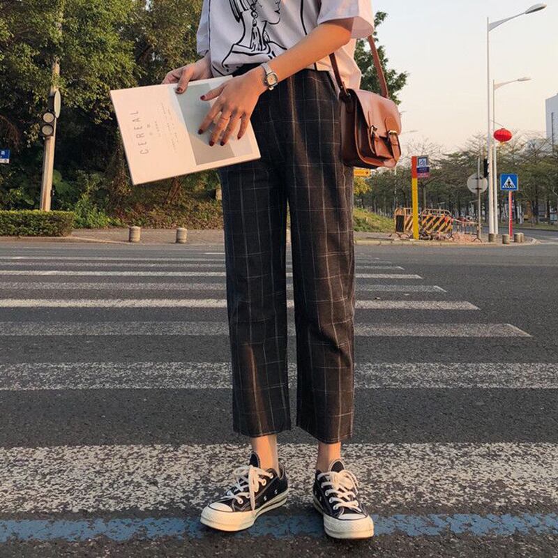 スタイルカジュアルパンツ ルーズスプリングサマー薄手ハイウェスト 春物 夏物 萌量不足69181017564