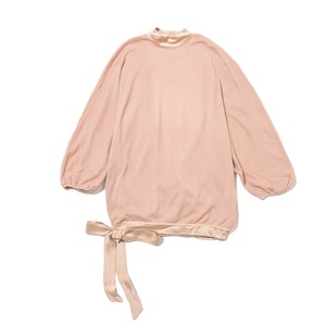 Alberta Ferretti     back　crossover　dolman knit sweater in pink