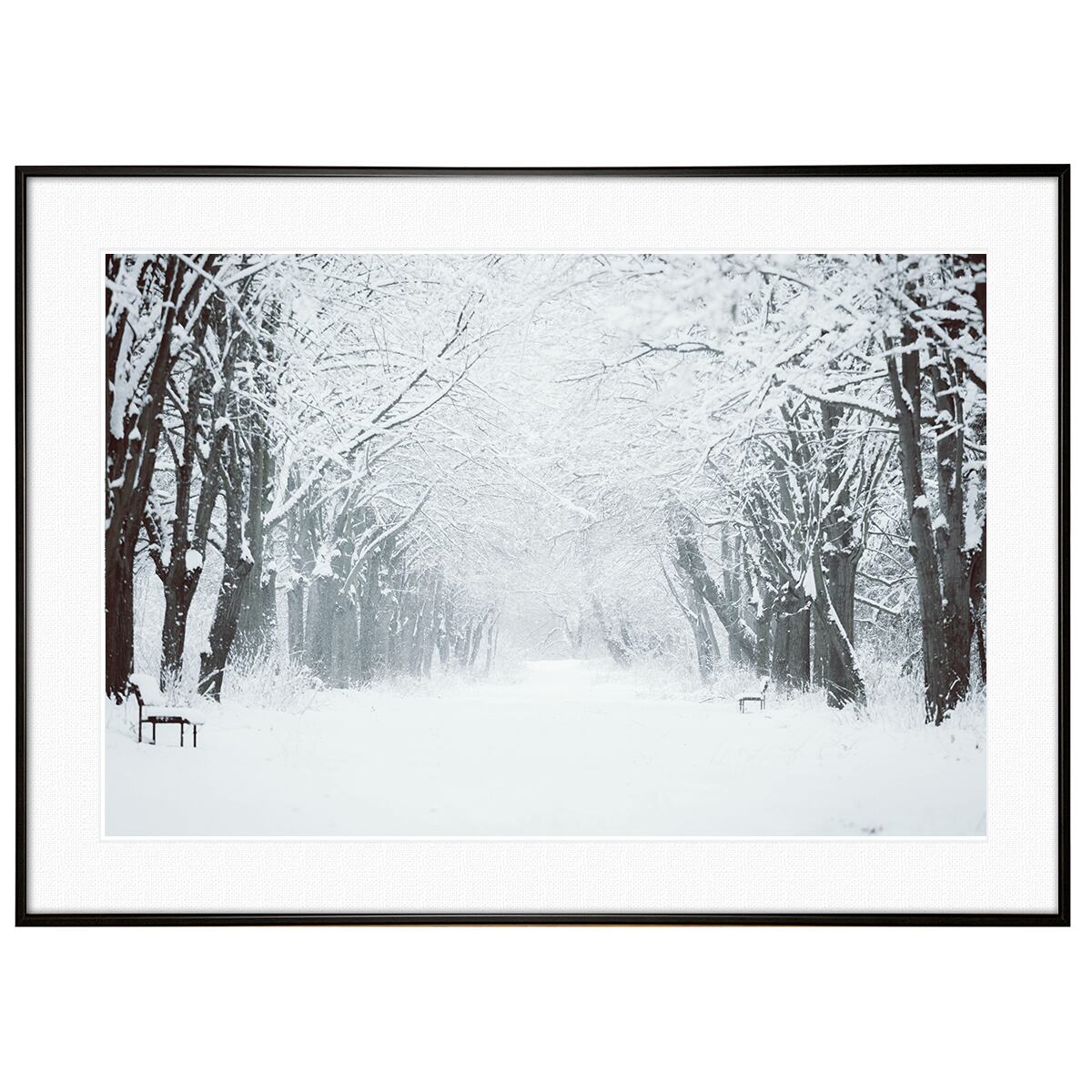 冬写真 インテリアアートポスター額装 AS0974