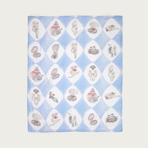 《即納》Forivor / HARLEQUIN DE LA MER BABY MUSLIN SWADDLE 70×100