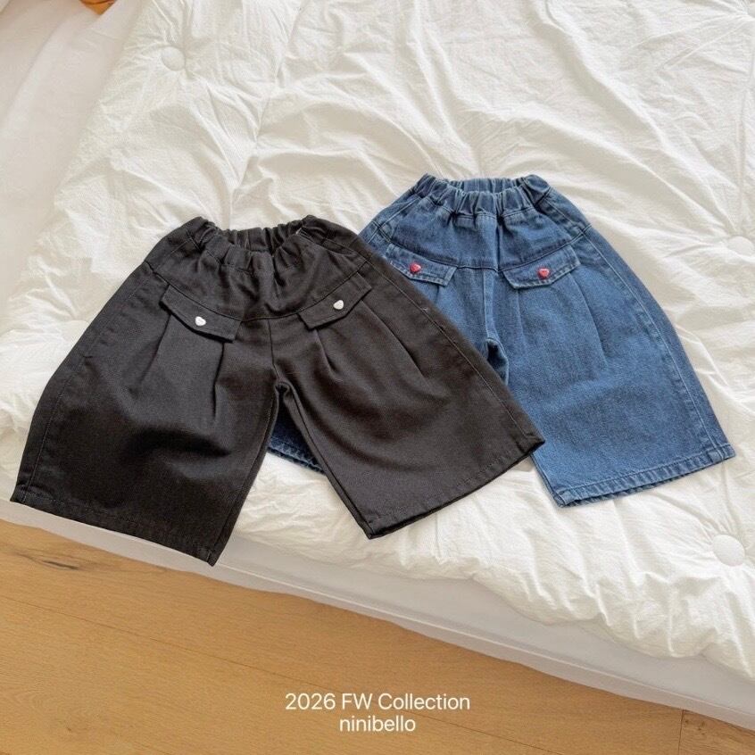 送料無料【予約】/ イブワイドデニムパンツ / ninibello
