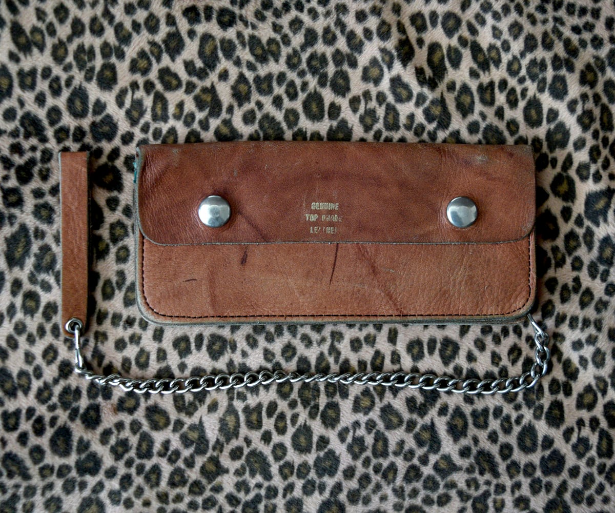 70s VINTAGE TRUCKER WALLET BROWN | SECOND TIME GLORY