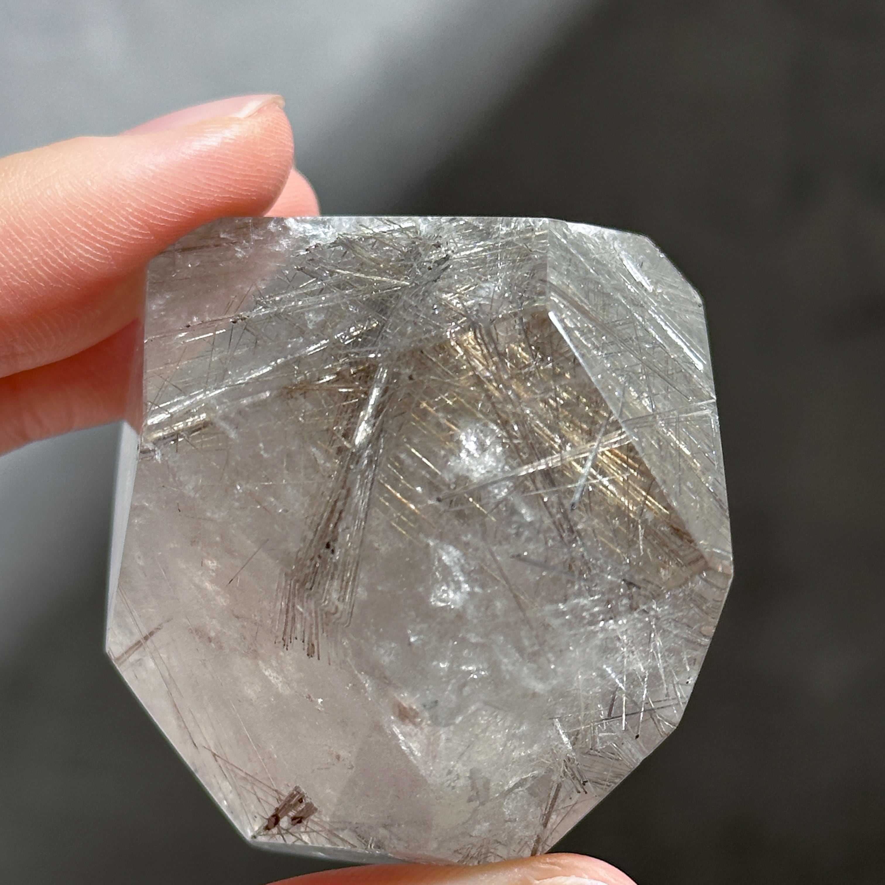 ミナスジェライス産ルチルインクォーツ フリーフォーム53◇ Rutile in