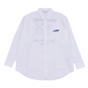 【OFF WHITE】EXACT OPP OVER SHIRT（WHITE/BLACK）
