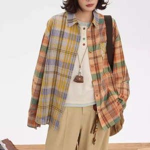 Check pattern shirt M14859