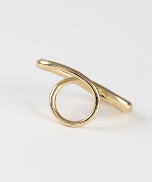 Nuance line triangle Ring(silver/gold)