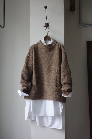 KLASICA クラシカ / LIM - POCKET MOCK NECK JUMPER (MAPLE)