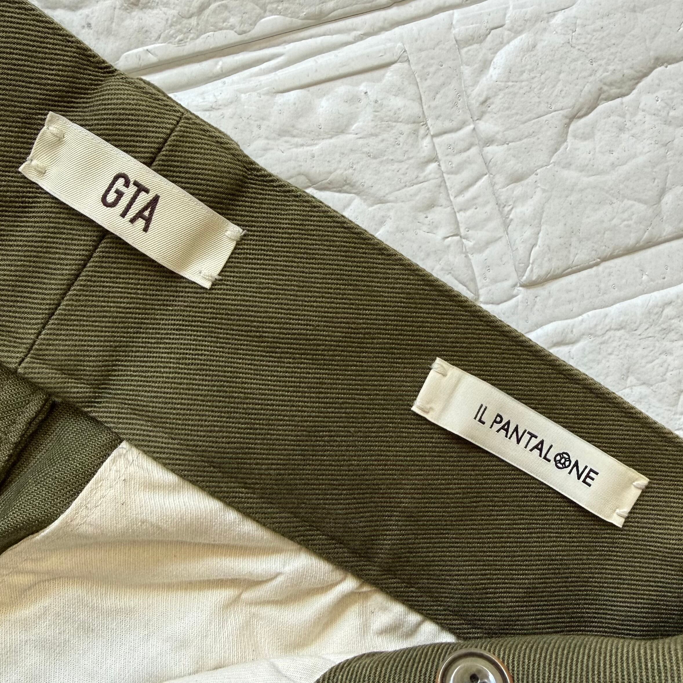 GTA × BEAMS F コットンツイル グルカパンツ カーキグリーン サイズ42