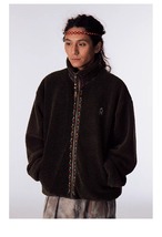 CONP Hand-knitted Beaded Fleece Jacket