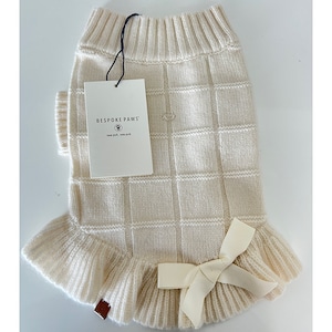 【BESPOKE PAWS】カシミアフリルワンピース XS