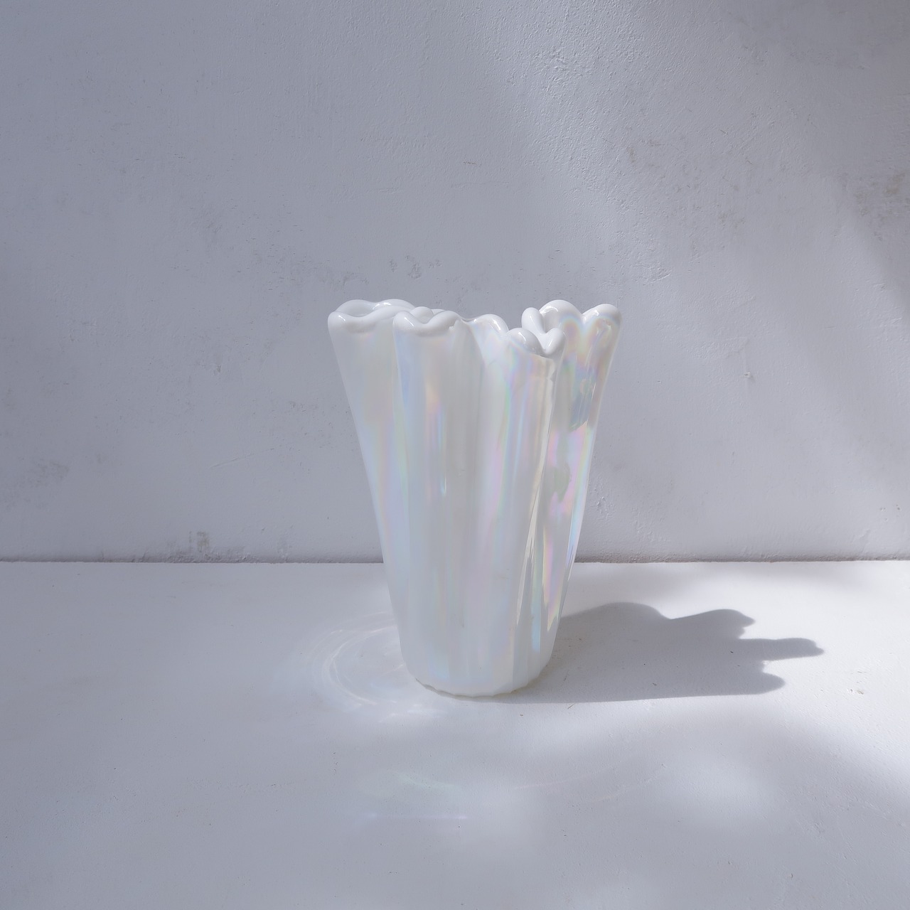 白いオーロラの花瓶3