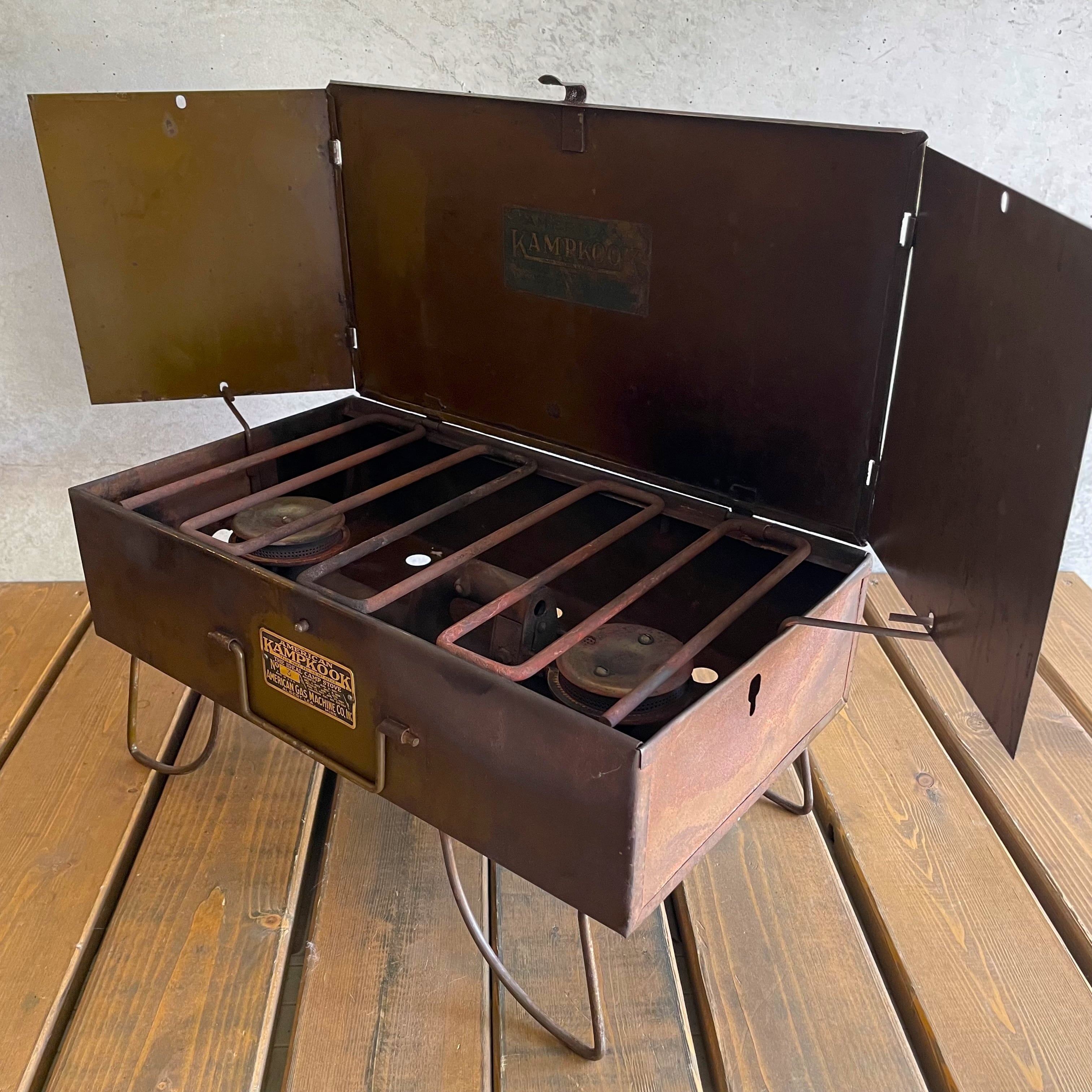 Kamp Kook ツーバーナーコンロAGM社アメリカ製60s AGM KAMPKOOK NO.3 アメリカンガスマシーン ビンテージ コンパクト