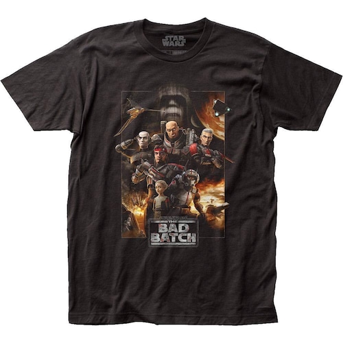 スター・ウォーズ Tシャツ Star Wars The Bad Batch Poster Premium Black T-Shirt