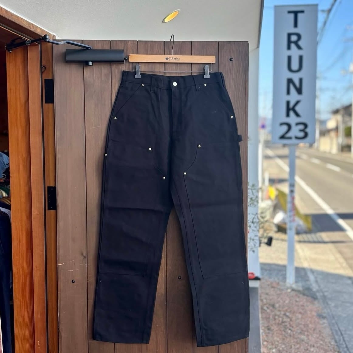 カーハート ワークパンツ US購入 ダブルニー(32×28)黒 181218 USA製 CARHARTT カーハート ダブルニー ダックパンツ ワークパンツ US