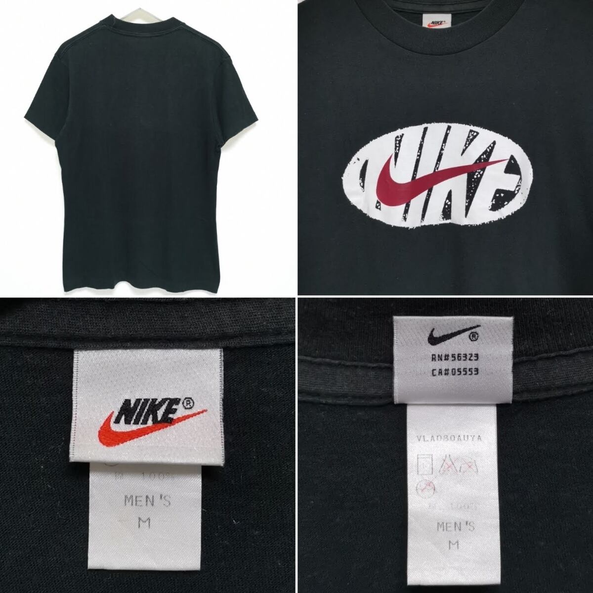 80s 90s NIKE 銀タグ スウォッシュ Tシャツ USA製 ビンテージ