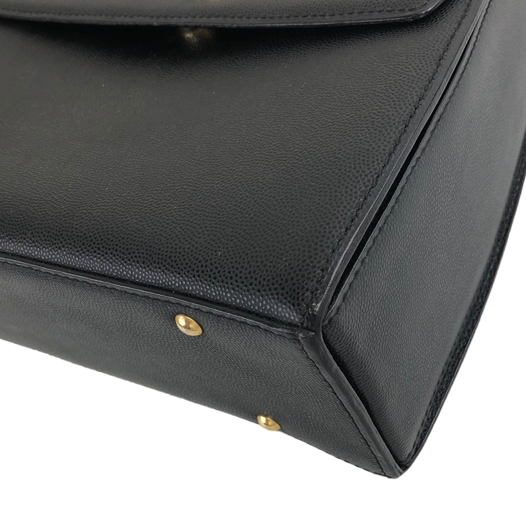 CELINE セリーヌ ショルダーバッグ ブラック ガンチーニ レザー
