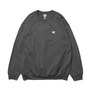 川 / LOGO 1POINT SWEAT / 墨×白