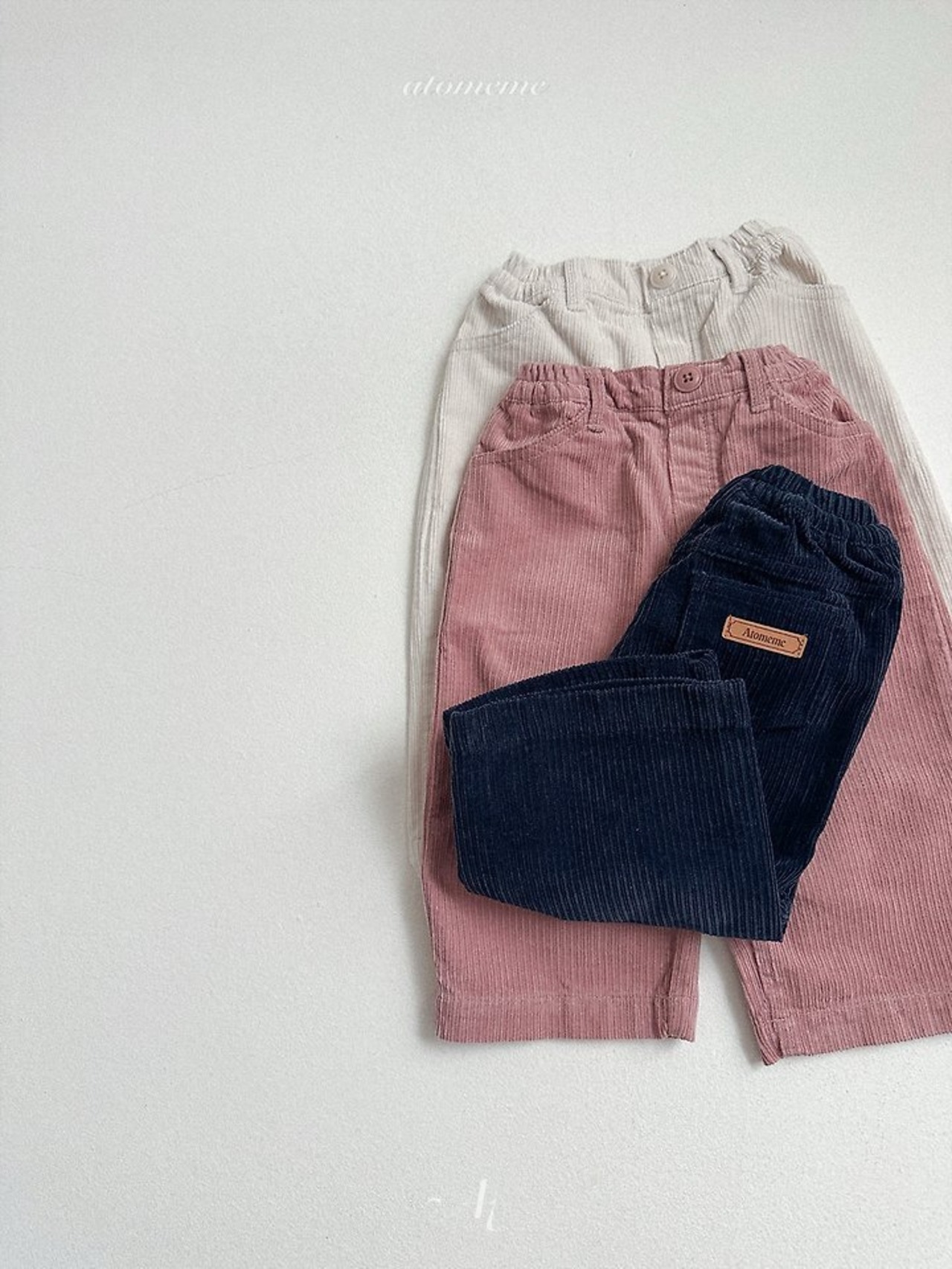 韓国子供服 / Atomeme / 26Autumn / Crepe Corduroy Pants / 秋服 *S~XL*