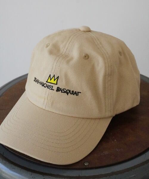 【JEAN-MICHEL BASQUIAT / ジャン-ミシェル バスキア 】Low CAP ローキャップ ベージュ BQ-BQ2305