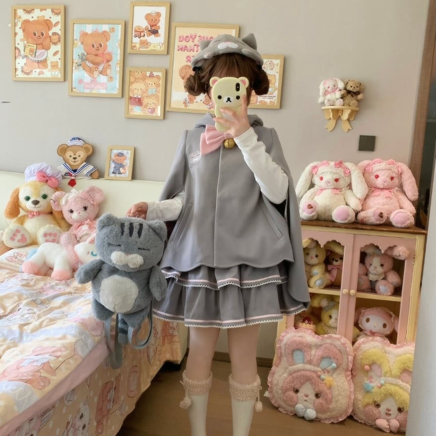 ゆめかわいい 猫探偵 4点 セットアップ 甘ロリイベント衣装｜SEASONZ