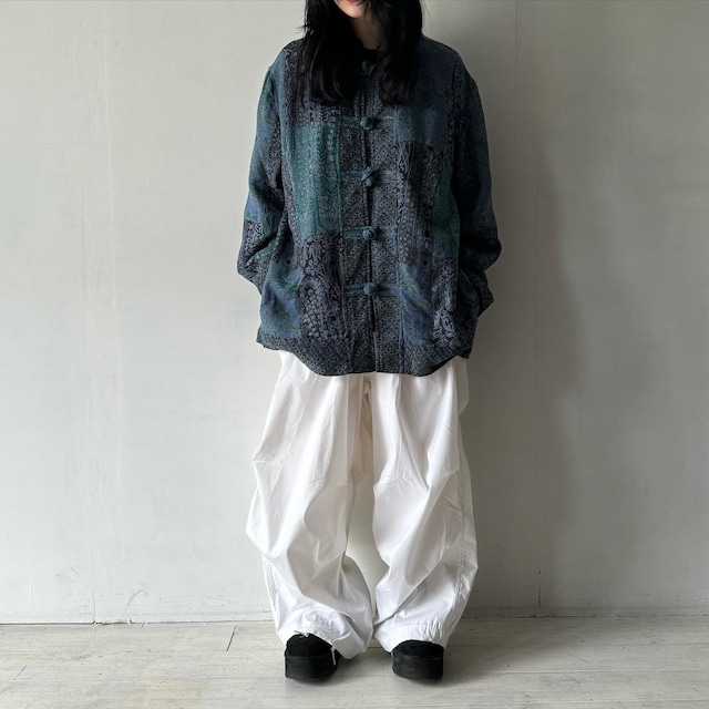 -WHITE STAG- patchwork design gobelins china jacket