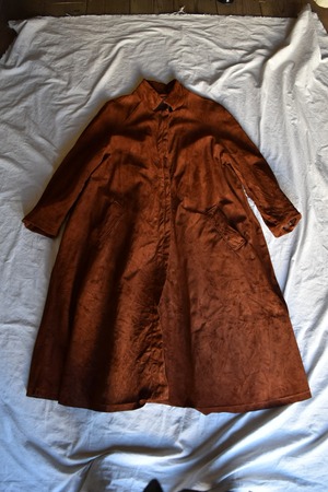 Long Suede Leather Coat