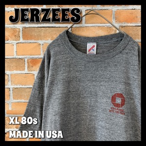 【JERZEES】80s ヴィンテージ Tシャツ XL USA製 アメリカ古着