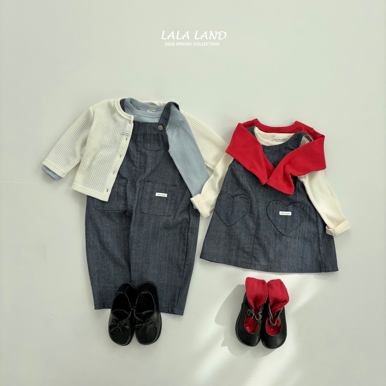 LALALAND 26/SS (Kids)Pocket overalls