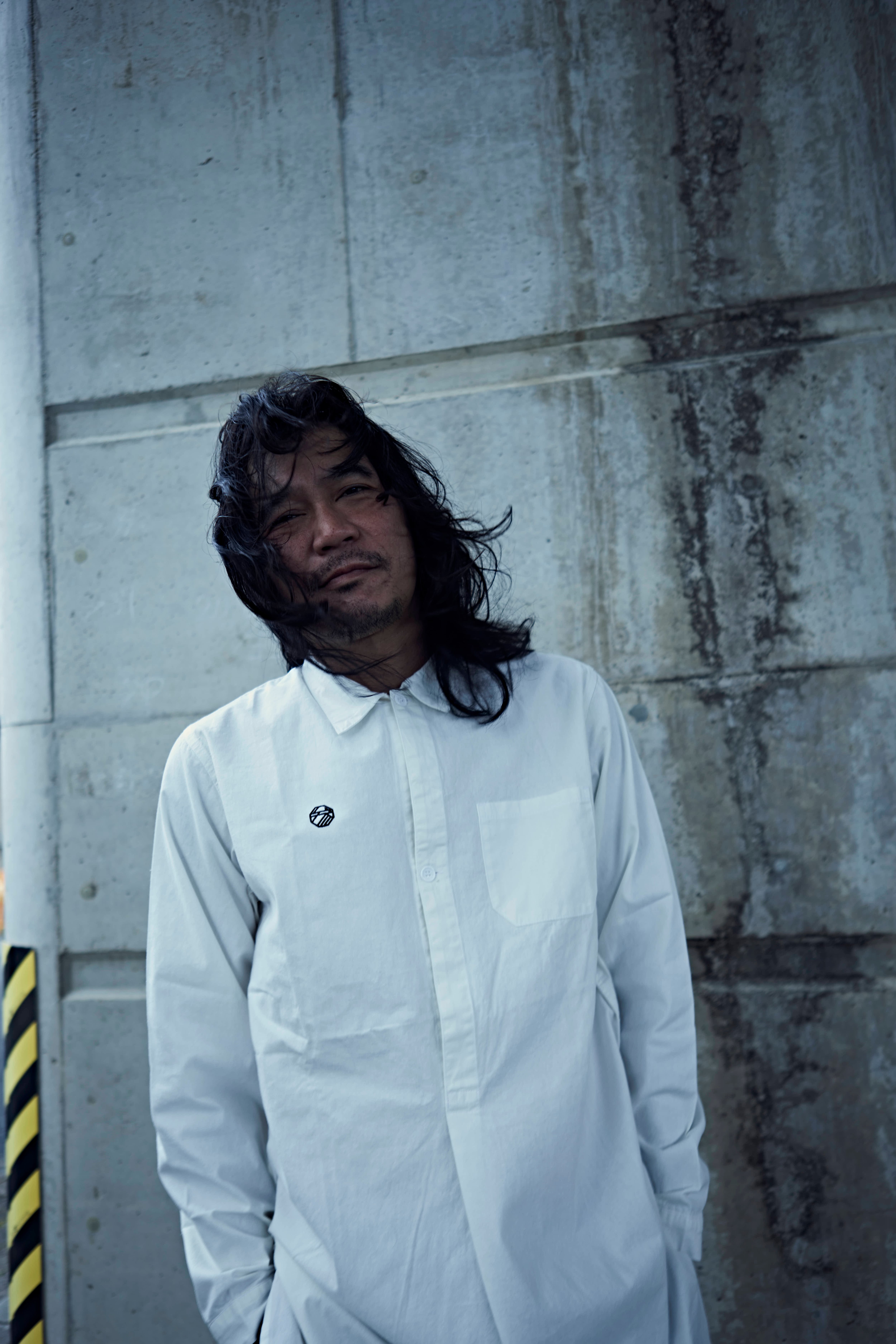 Grandpa shirt white / グランパシャツ ホワイト【SANGOU】 | SANGOU