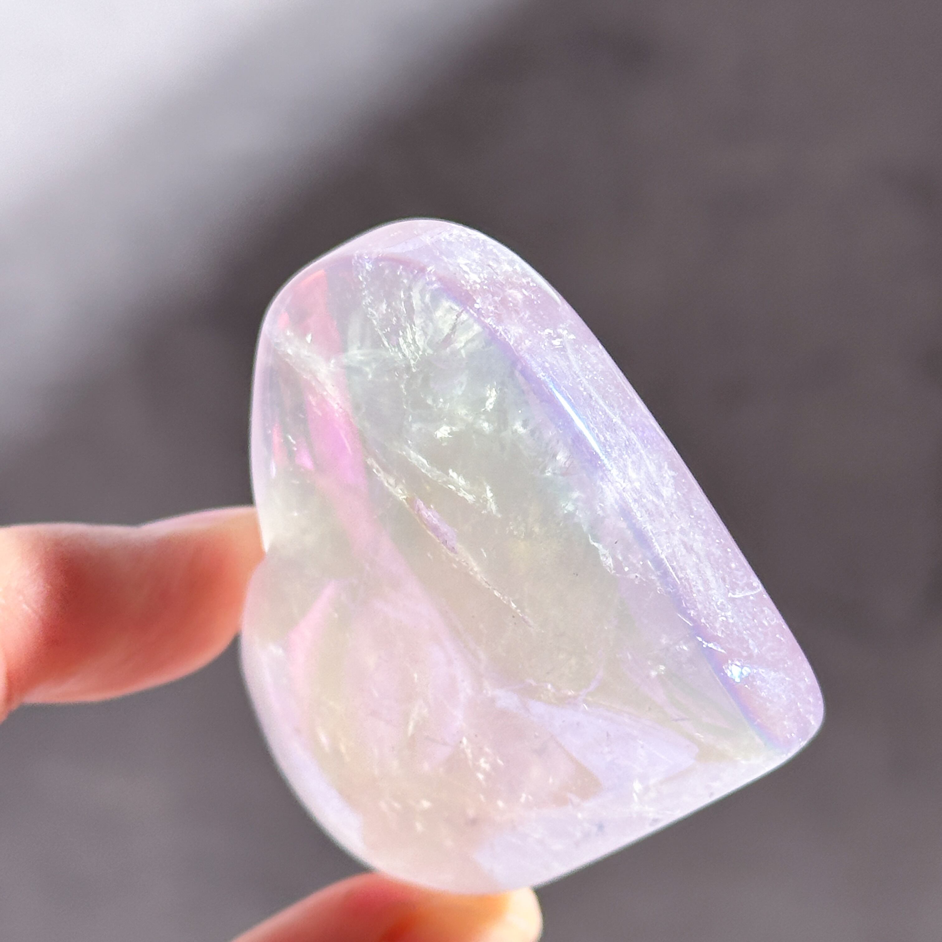 ♡エンジェルオーラローズクォーツ ハート82♡ Angel Aura Rose Quartz