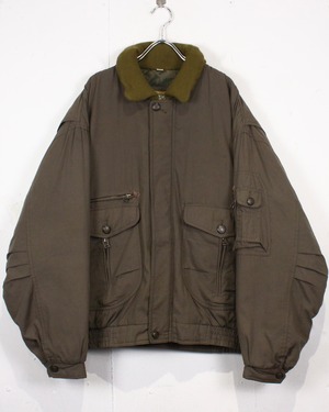 【Caka act2】80's "KIABI" Flight Detail Euro Vintage Padded Jacket