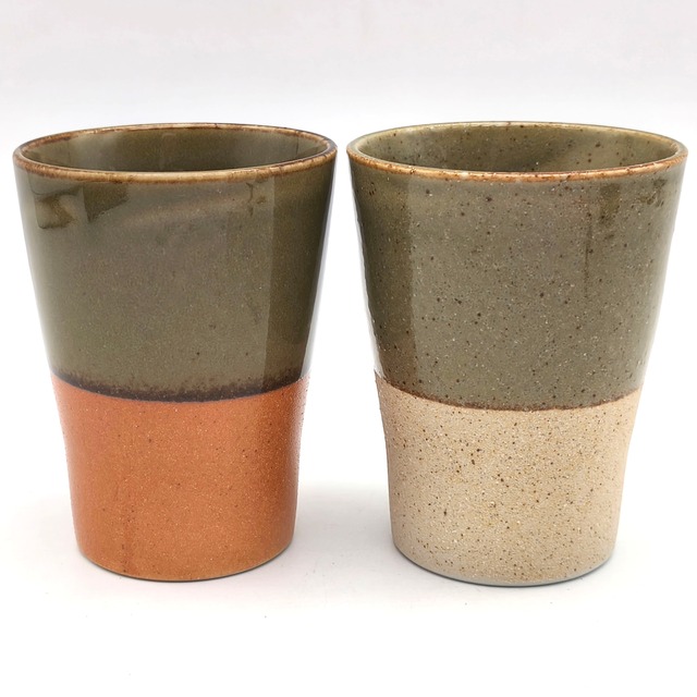 フリーカップ・陶器・ペアセット・No.260808-16・梱包サイズ60