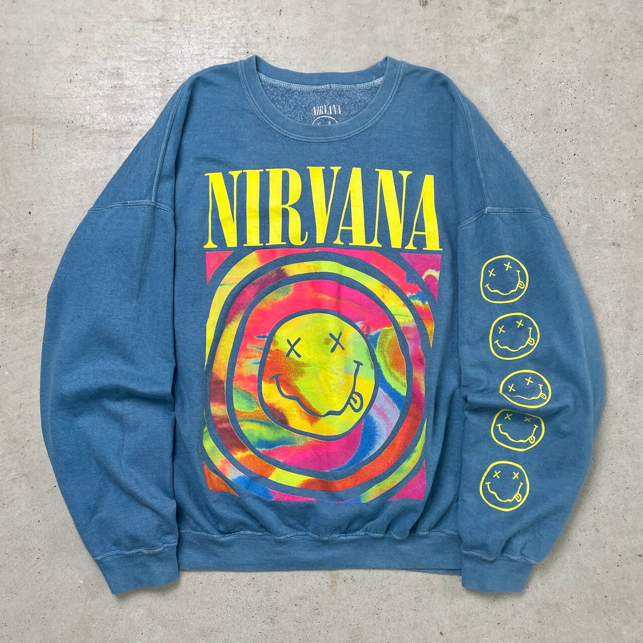 NIRVANA ニルヴァーナ スウェットシャツ バンド 袖プリ メンズ2XL相当  